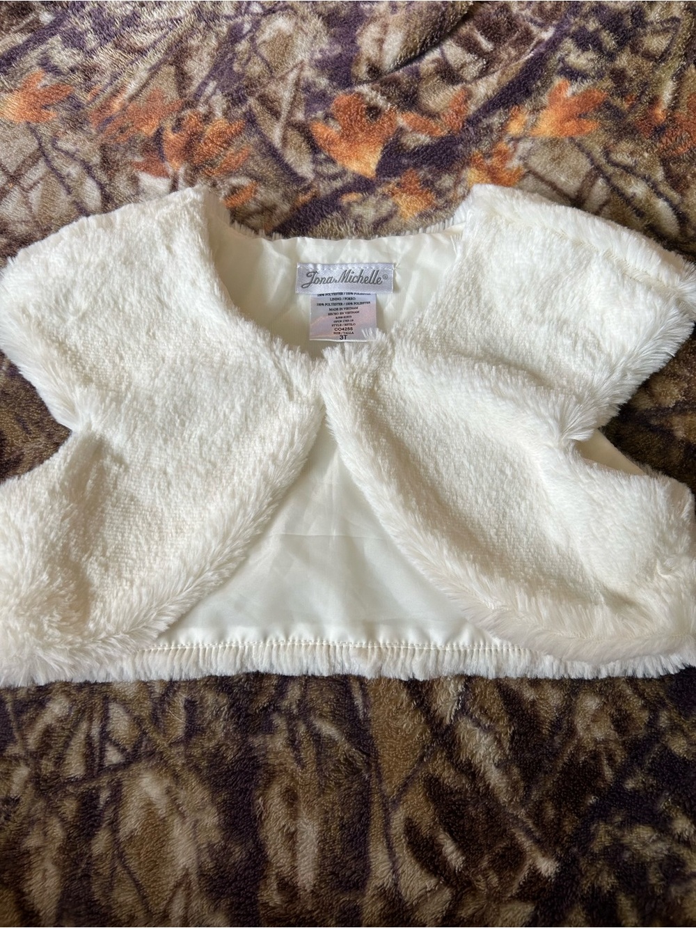 Jona Michelle  Faux-Fur Cropped Bolero